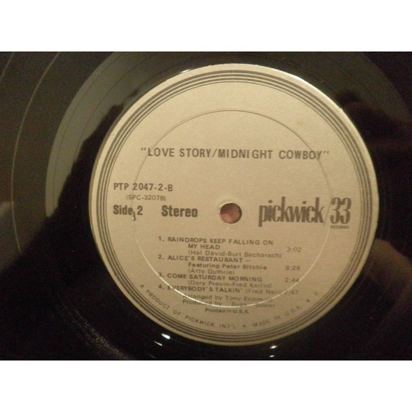 Love Story, Midnight Cowboy, The Music of Vintage Films, Release Circa 1970's, - Picture 6 of 7